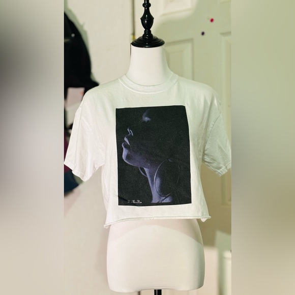 H.E.R cropped white concert t-shirt - Picture 1 of 5